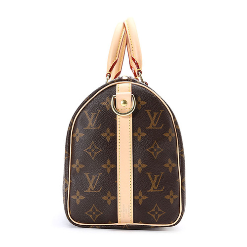 Louis Vuitton/路易威登 老花经典帆布Speedy25女士两用手提斜挎包M41113