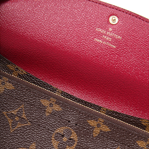 Louis Vuitton/路易威登 老花色 Monogram帆布 女士 EMILIE钱包 M60697