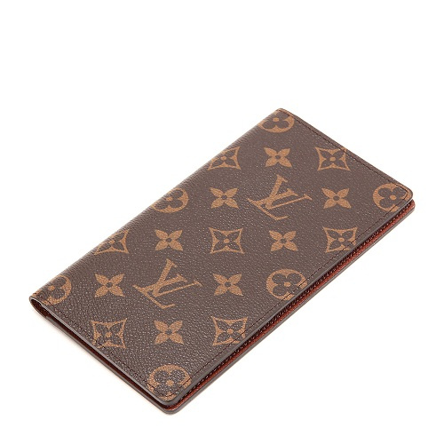 Louis Vuitton/路易威登 BRAZZA 男士 Monogram帆布 长款两折钱包 M66540