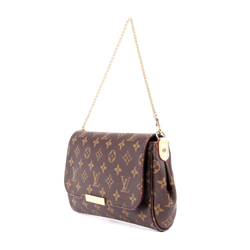 Louis Vuitton/路易威登 FAVORITE大号 Monogram帆布/配皮 女士两用 斜挎包 M40718(配有长肩带