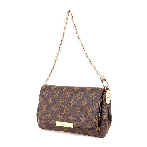 Louis Vuitton/路易威登 Monogram女士手提斜挎包（配皮肩带）M40717 帆布/配皮