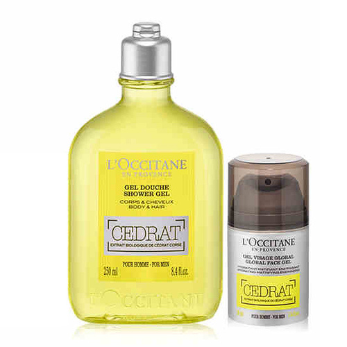 L'OCCITANE/欧舒丹男士活力沐浴保湿套装（保湿啫喱50ml+沐浴啫喱250ml））