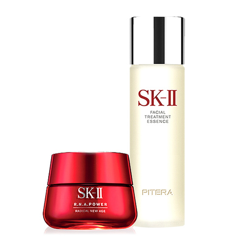 SK-II/SK-II神仙水/大红瓶护肤套装(护肤精华露230ml+肌源赋活修护精华霜50g)