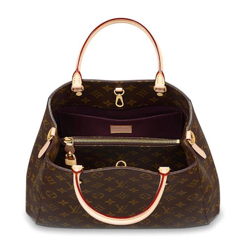 Louis Vuitton/路易威登 LV女士Montaigne中号两用手袋 帆布/配皮 单肩包 M41056