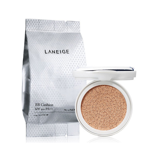 Laneige/兰芝雪润无瑕水凝防晒气垫BB霜SPF50+ PA+++（15g+15g替换装）21#自然白