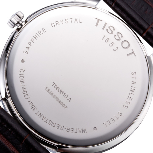 TISSOT/天梭经典系列 男士石英T063.610.16.037.00 全球联保