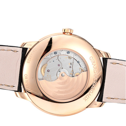 GP-Girard Perregaux/芝柏玫瑰金表壳GP 1966系列自动机械男表49525-52-131-BK6A