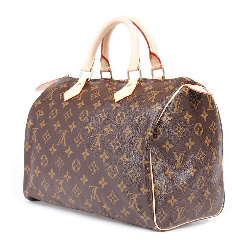 Louis Vuitton/路易威登 SPEEDY 30 Monogram帆布 牛皮 女士 手袋 手提包 M41108