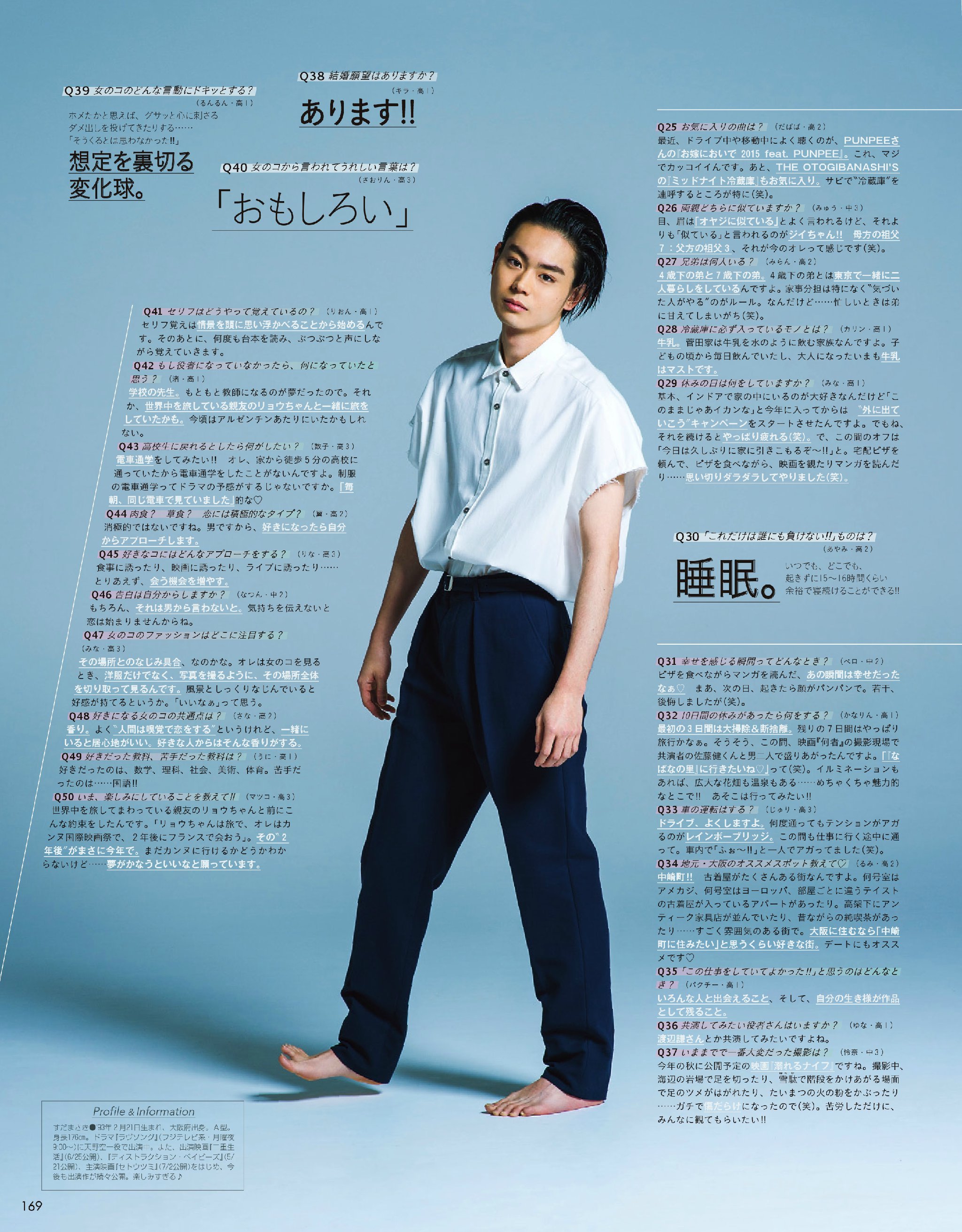 菅田将晖 Seventeen 2016年6月号 2